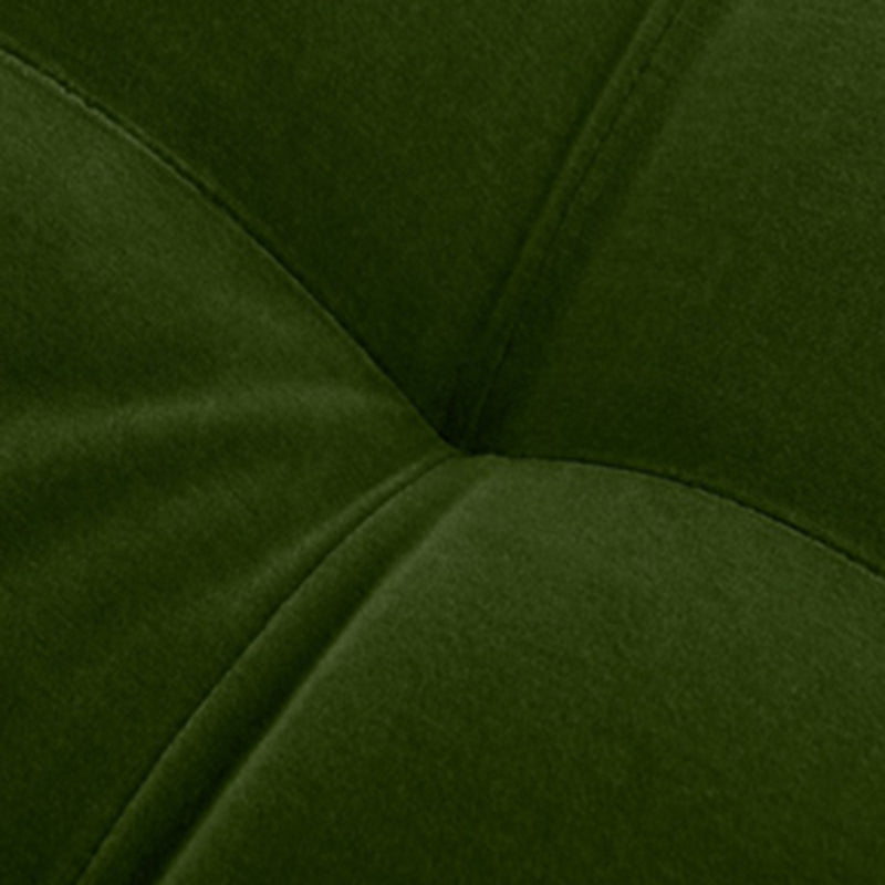 Contemporary Upholstered Chaise Lounge Square Arms Chaise in Green/Blue