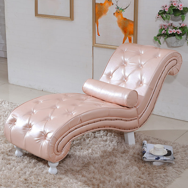 Scandinavian Upholstered Chaise Lounge Couch Armless Chaise Lounge Chair