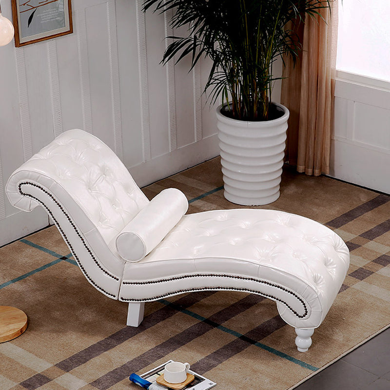 Scandinavian Upholstered Chaise Lounge Couch Armless Chaise Lounge Chair