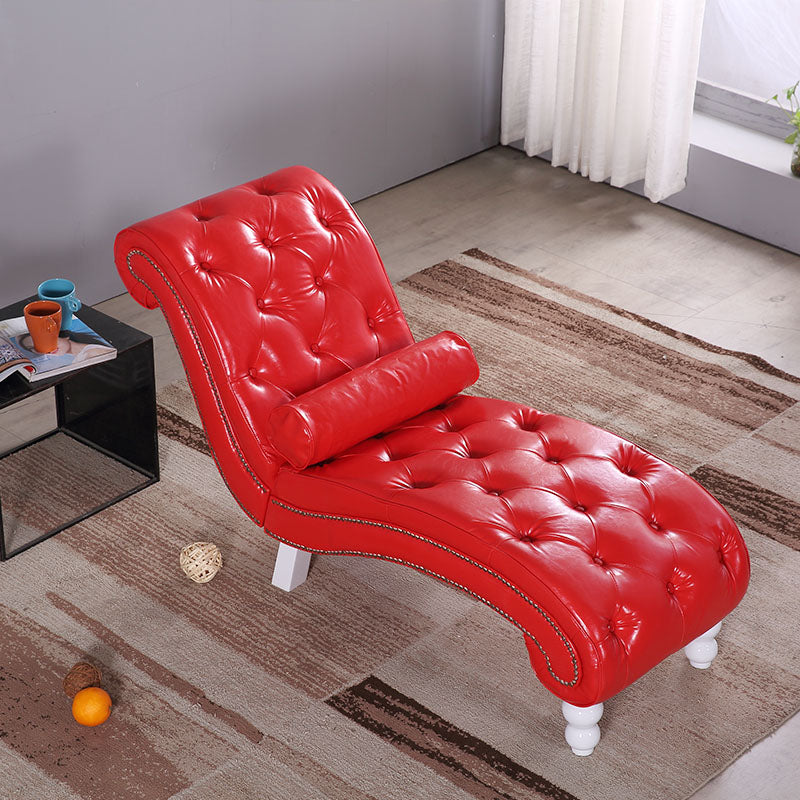 Scandinavian Upholstered Chaise Lounge Couch Armless Chaise Lounge Chair