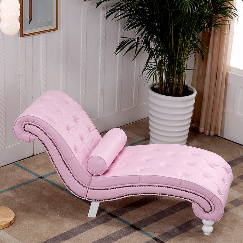 Scandinavian Upholstered Chaise Lounge Couch Armless Chaise Lounge Chair