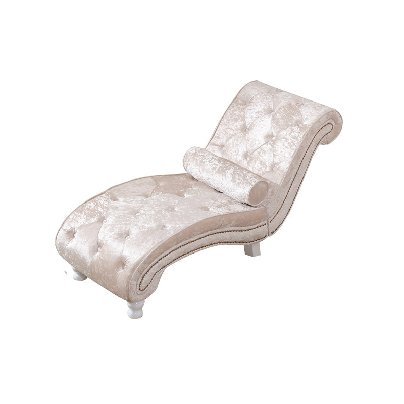 Scandinavian Upholstered Chaise Lounge Couch Armless Chaise Lounge Chair