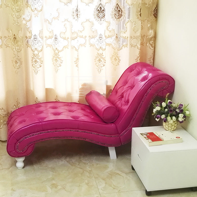 Scandinavian Upholstered Chaise Lounge Couch Armless Chaise Lounge Chair
