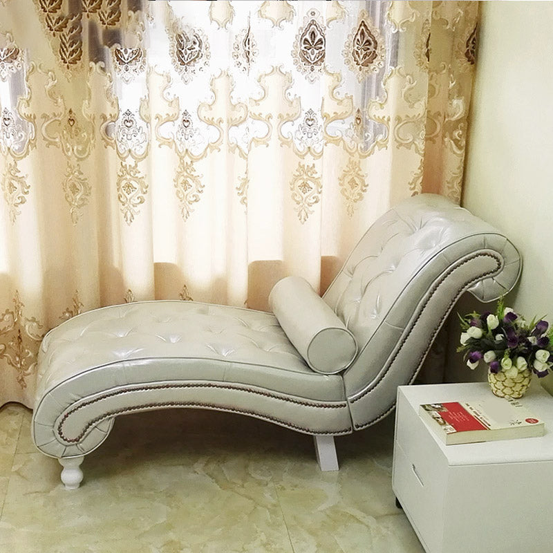 Scandinavian Upholstered Chaise Lounge Couch Armless Chaise Lounge Chair