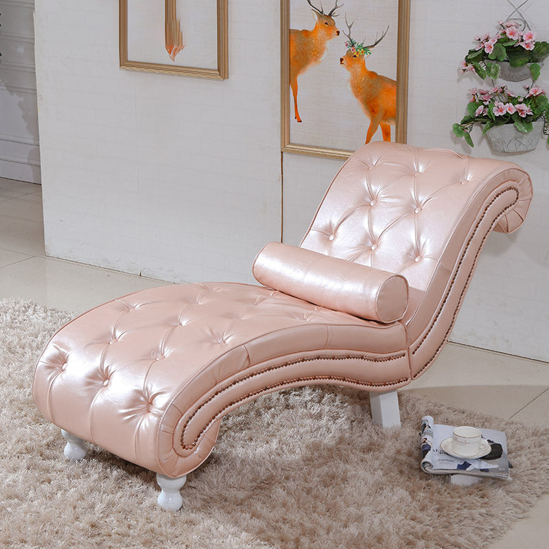 Scandinavian Upholstered Chaise Lounge Couch Armless Chaise Lounge Chair