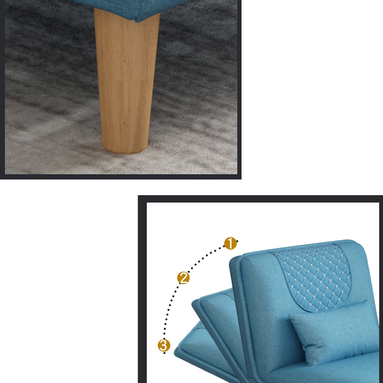 Contemporary Upholstered Chaise Lounge Couch Armless Chaise Lounge Chair