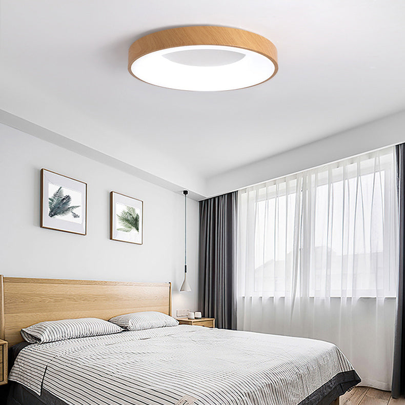 Circular Flush Mount Fixture Modern Metal 1 Light Flush Light