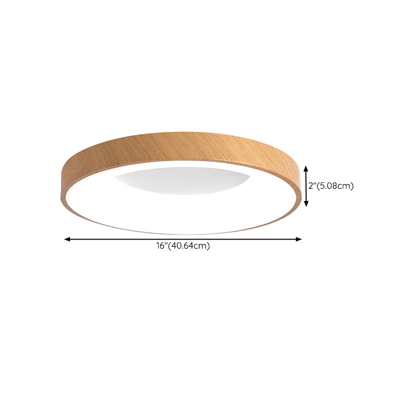 Circular Flush Mount Fixture Modern Metal 1 Light Flush Light