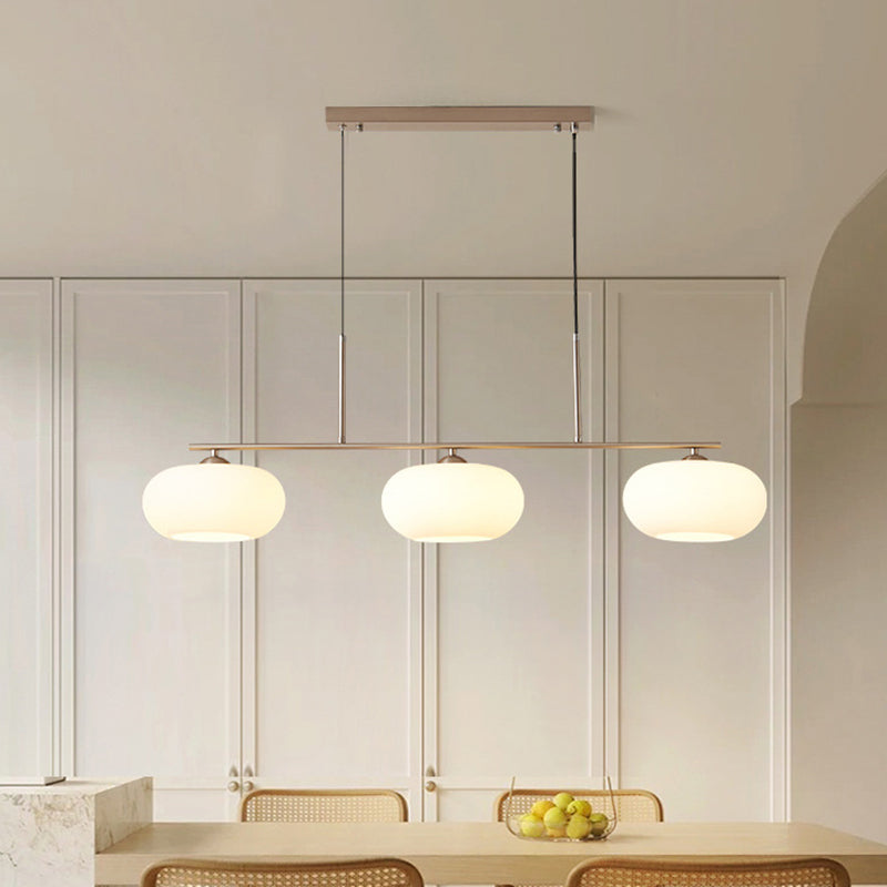 Unique Shape Hanging Lamp Modern 3 Lights Island Chandelier Lights for Dining Room