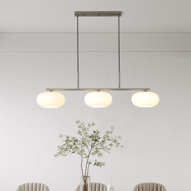 Unique Shape Hanging Lamp Modern 3 Lights Island Chandelier Lights for Dining Room