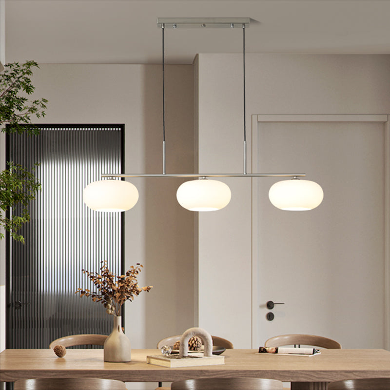 Unique Shape Hanging Lamp Modern 3 Lights Island Chandelier Lights for Dining Room