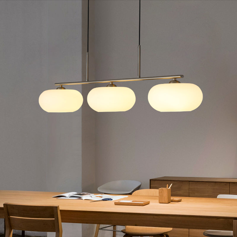Unique Shape Hanging Lamp Modern 3 Lights Island Chandelier Lights for Dining Room