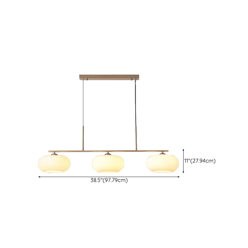 Unique Shape Hanging Lamp Modern 3 Lights Island Chandelier Lights for Dining Room