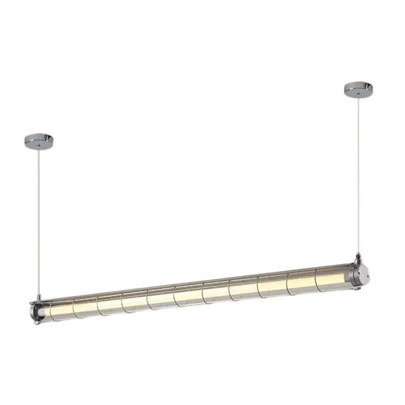 Industrial Style Hanging Lamp Iron Frame Island Light Fixture for Dining Table