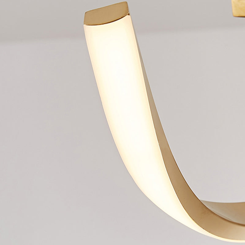 Strip Shape Island Lamp Modern LED Island Hanging Light with Silica Gel Shade for Bedroom