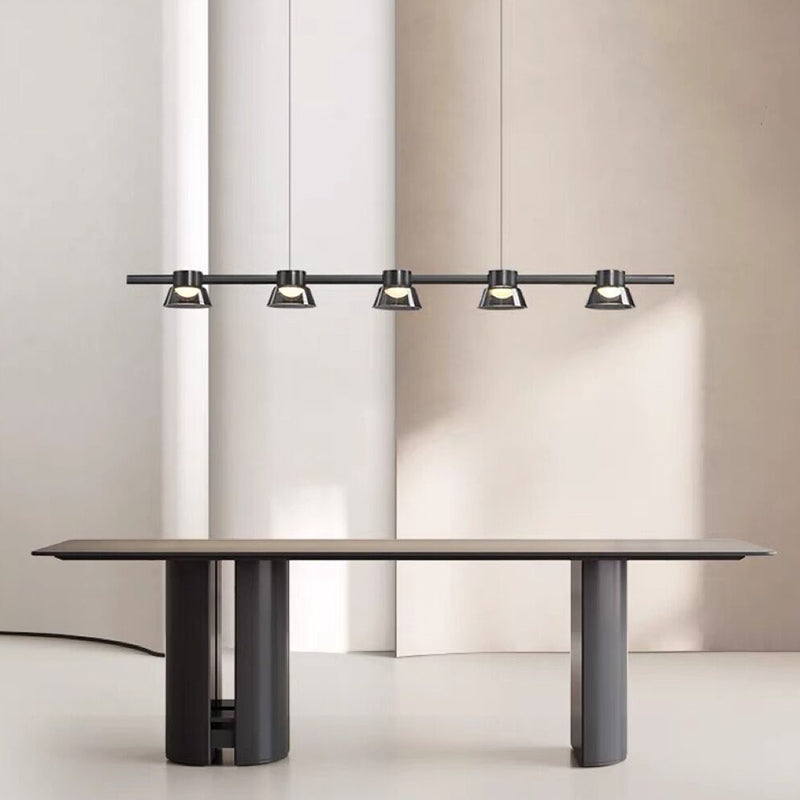 Modern Glass Island Lighting Fixture Creative LED Pendant Light for Dining Room