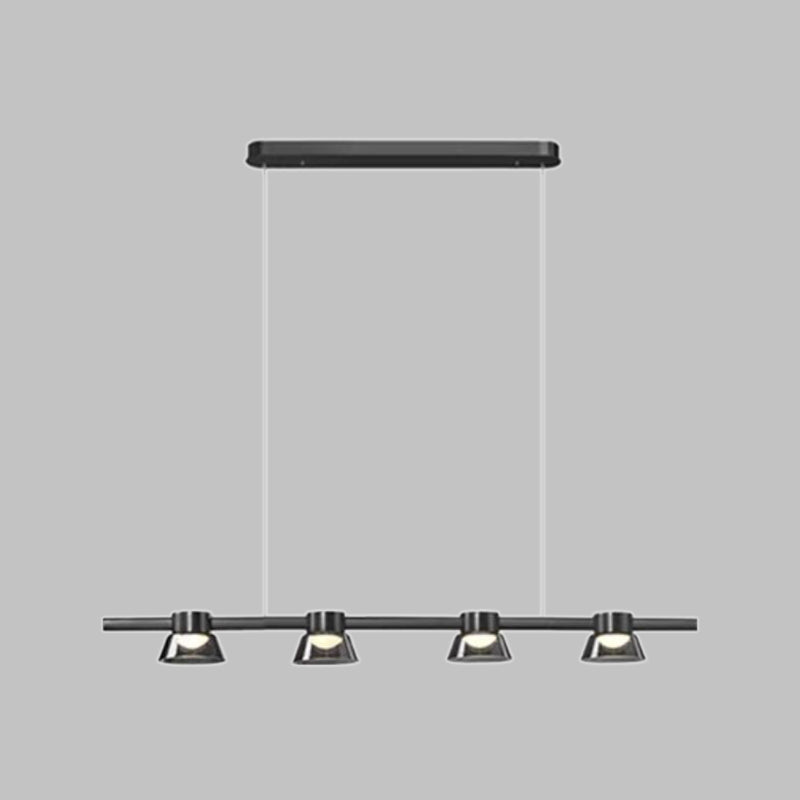 Modern Glass Island Lighting Fixture Creative LED Pendant Light for Dining Room