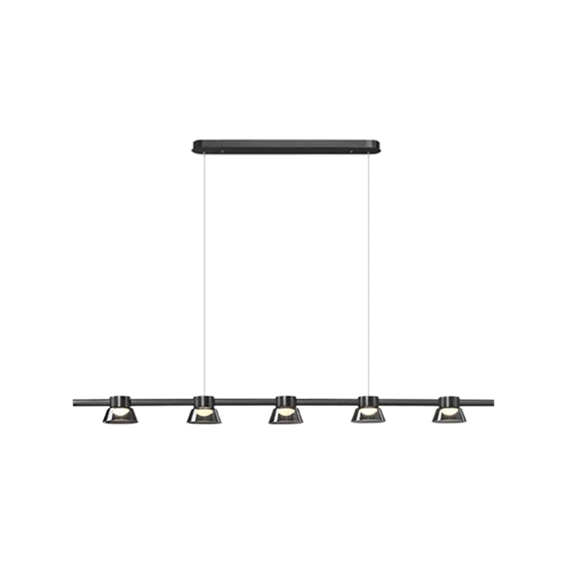 Modern Glass Island Lighting Fixture Creative LED Pendant Light for Dining Room