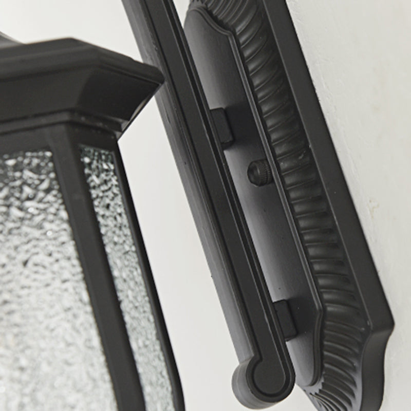 Contemporary Wall Sconce Water Glass Outdoor Wall Light Fixture for Courtyard