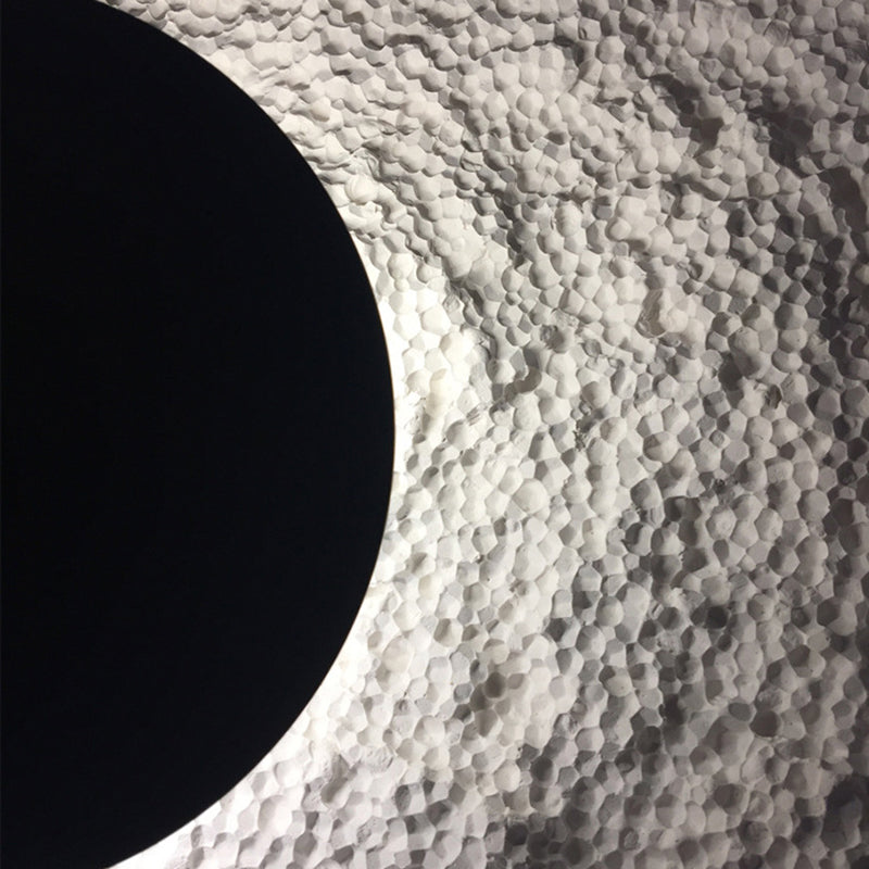 Single Matte White Wall Mounted Sconce LED Round Wall Light for Living Room