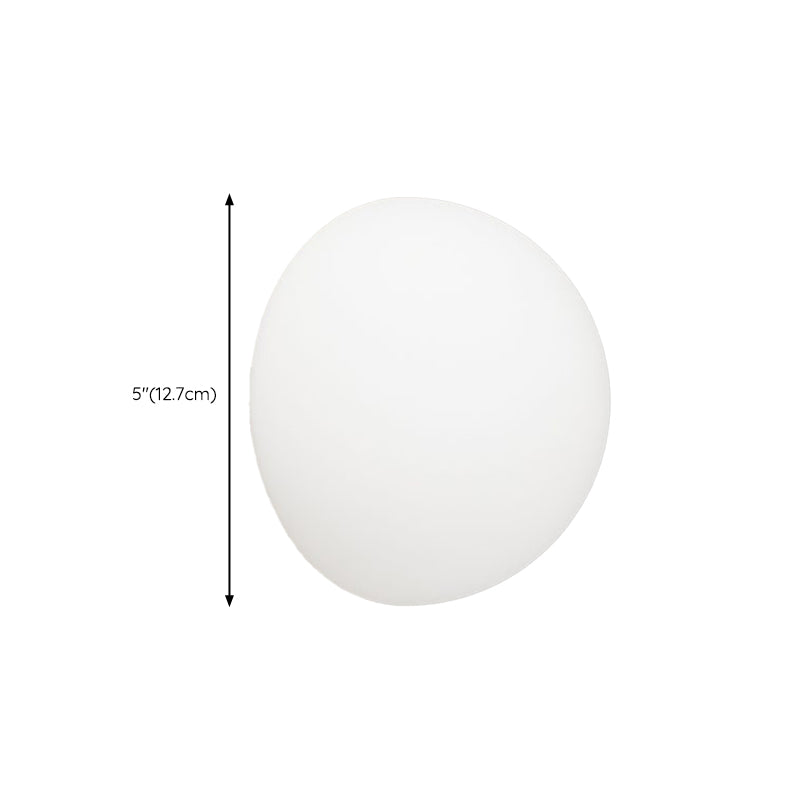 Modern Style White Wall Lamp Glass Wall Sconce Lighting for Bedroom