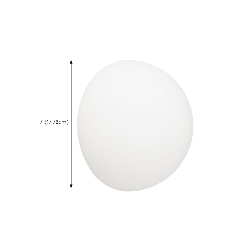 Modern Style White Wall Lamp Glass Wall Sconce Lighting for Bedroom