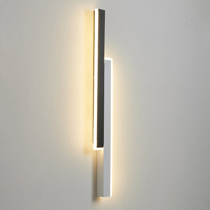 Modern White/Black Wall Mounted Sconce Linear Wall Light for Dining Room