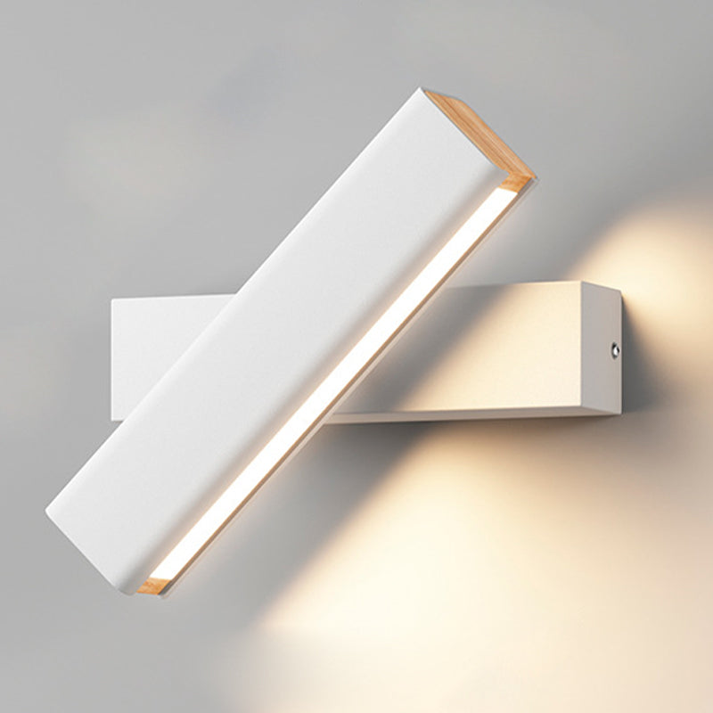 Single Modern White/Black Wall Mounted Sconce LED Wall Light for Bedroom
