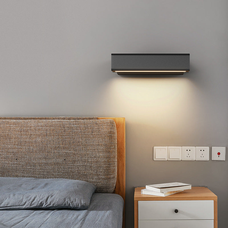 Single Modern White/Black Wall Mounted Sconce LED Wall Light for Bedroom