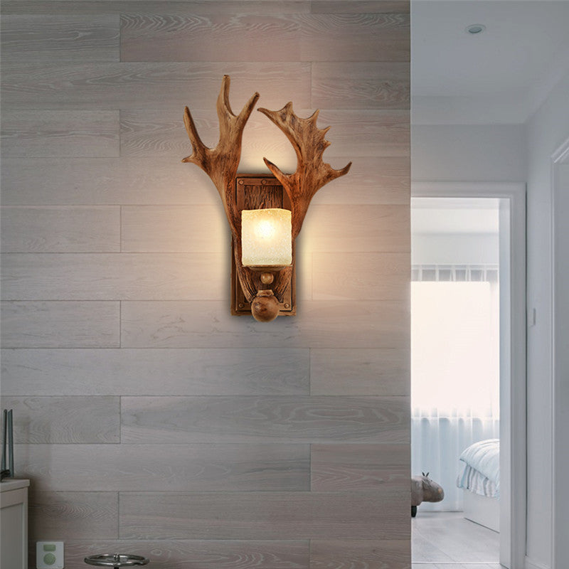 Single Modernism White/Brown Wall Mounted Sconce Wooden Wall Light for Dining Room