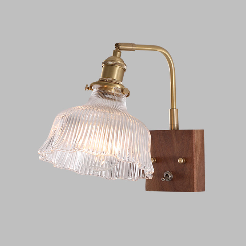 Modern Wall Light Sconce Wooden Wall Light Fixture for Bedroom