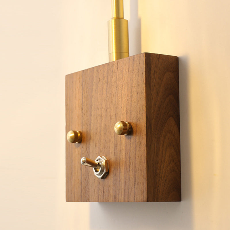 Modern Wall Light Sconce Wooden Wall Light Fixture for Bedroom