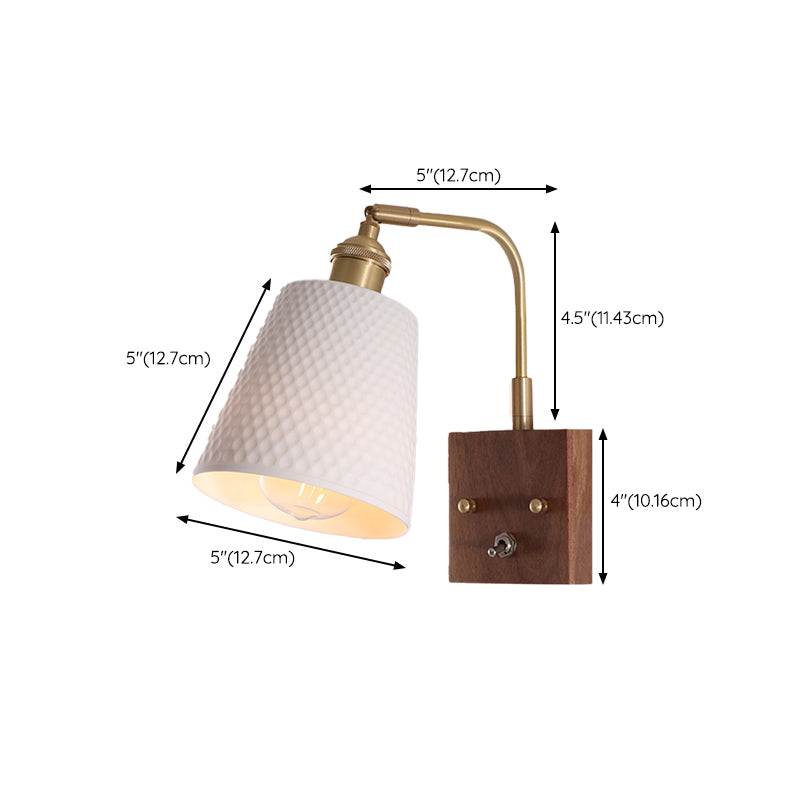 Modern Wall Light Sconce Wooden Wall Light Fixture for Bedroom
