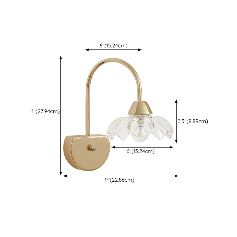 Postmodern Wall Light Sconce Creative Glass Wall Light Fixture for Bedroom
