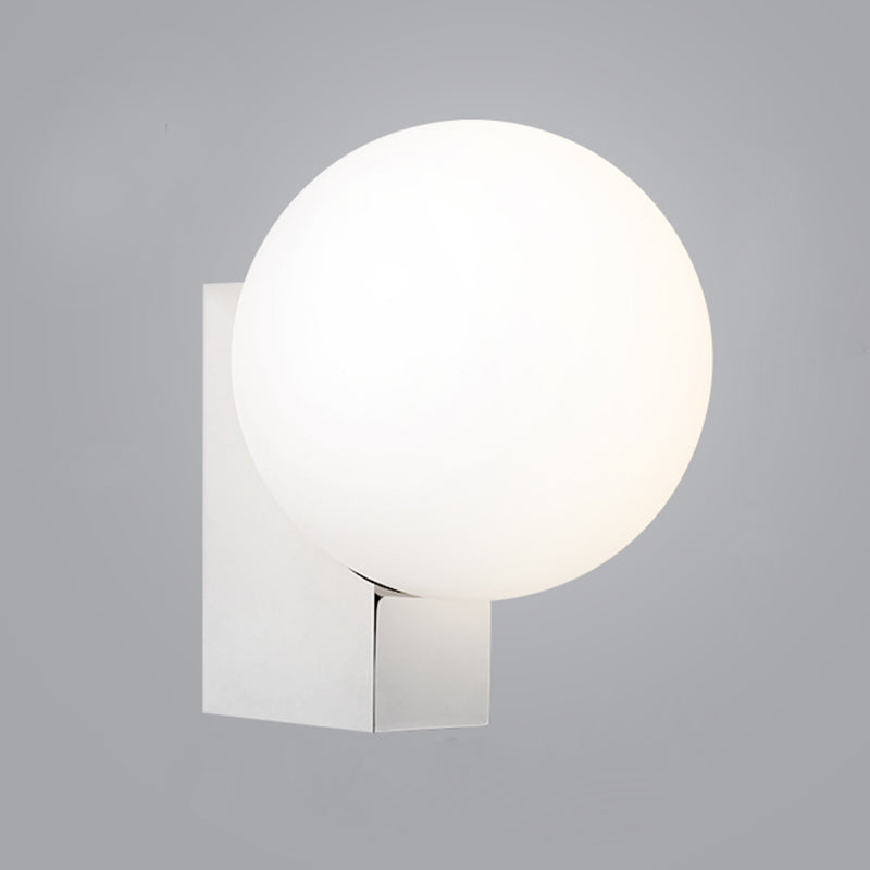 Ball Shape Glass Vanity Lights Modern Style 1 Light Vanity Light Fixtures