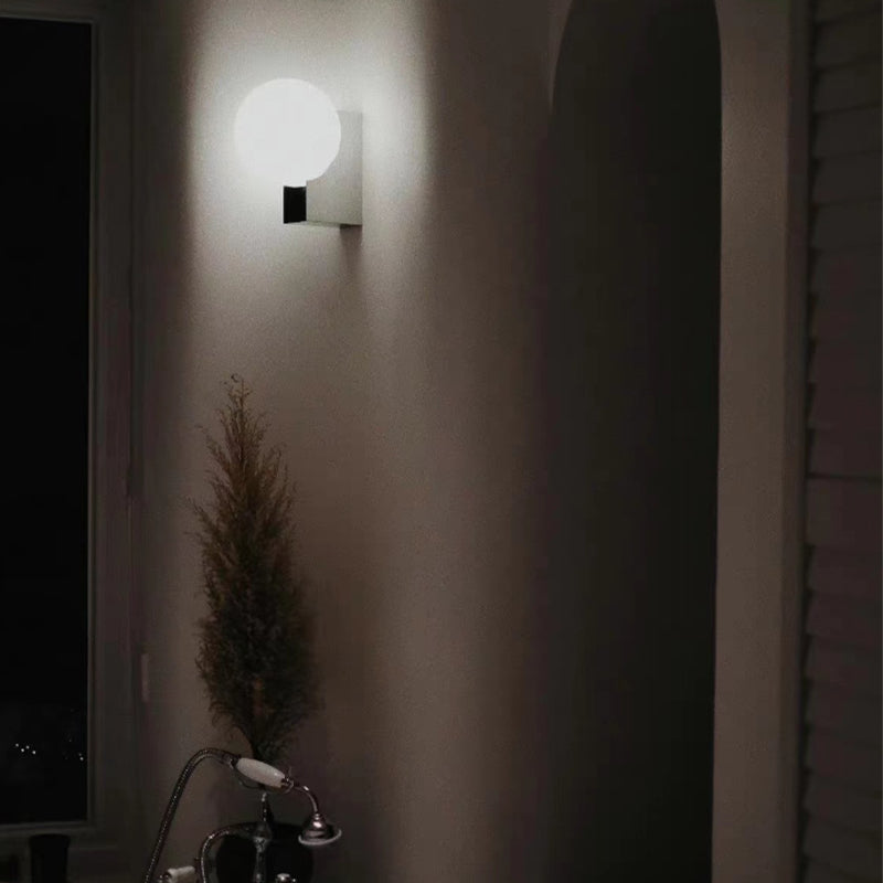 Ball Shape Glass Vanity Lights Modern Style 1 Light Vanity Light Fixtures