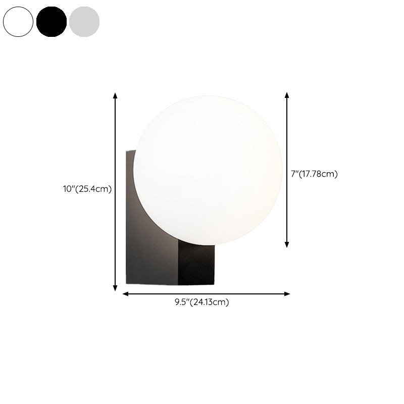 Ball Shape Glass Vanity Lights Modern Style 1 Light Vanity Light Fixtures