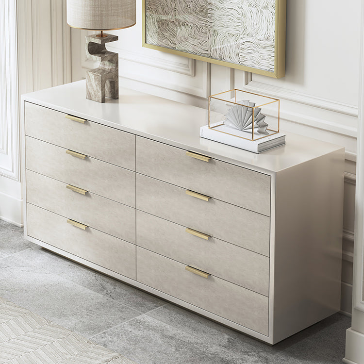 Modern Storage Chest Dresser Stone/Wooden Storage Chest with Drawers