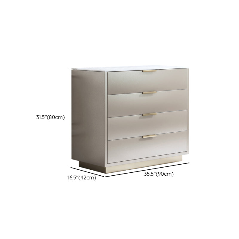 Modern Storage Chest Dresser Stone/Wooden Storage Chest with Drawers