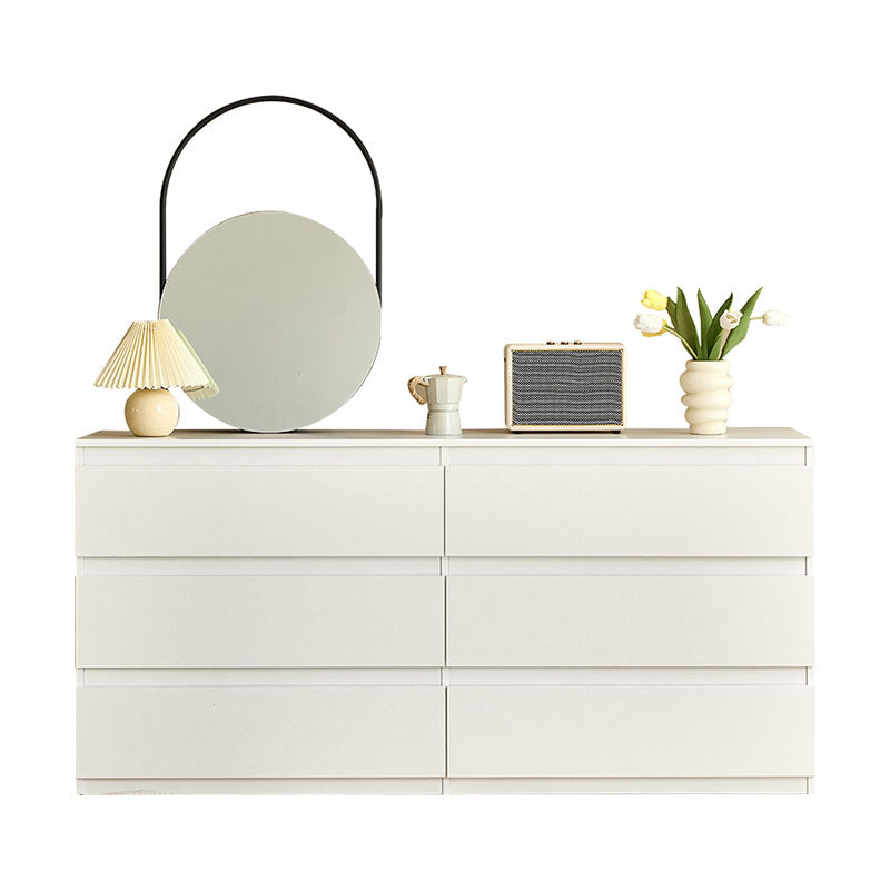 Modernism Horizontal Double Dresser Wood Storage Bachelor Chest for Home