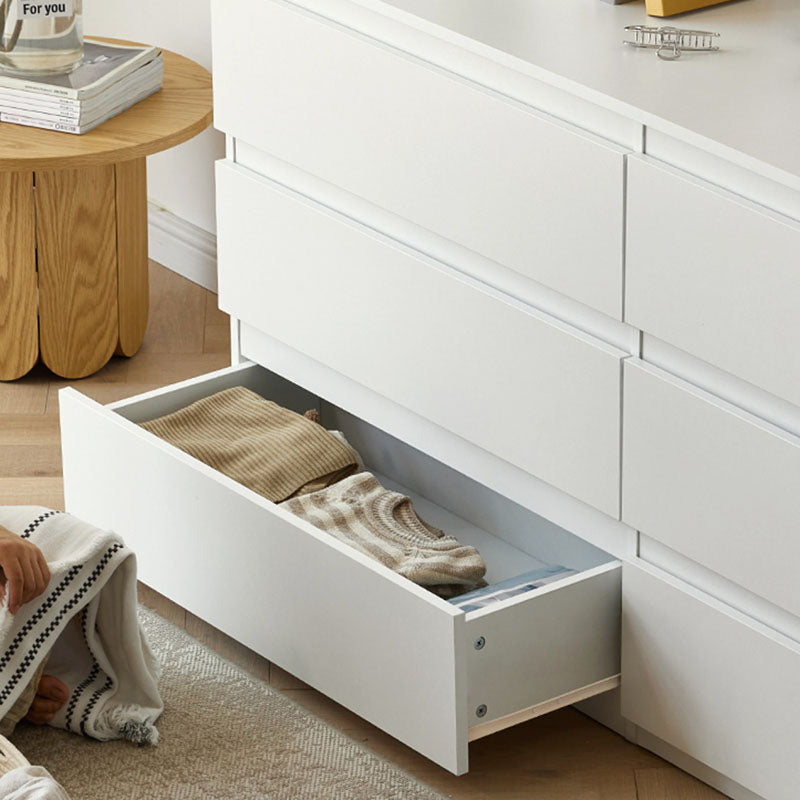 Modernism Horizontal Double Dresser Wood Storage Bachelor Chest for Home