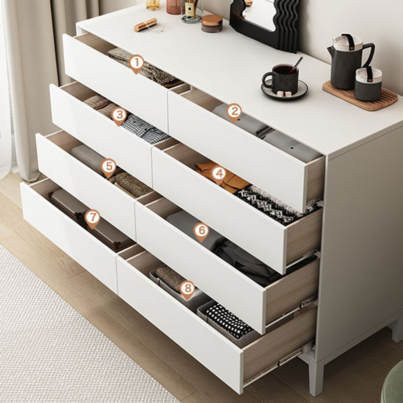 Modern Dresser Solid Wood Storage Chest Dresser with 8 Drawers