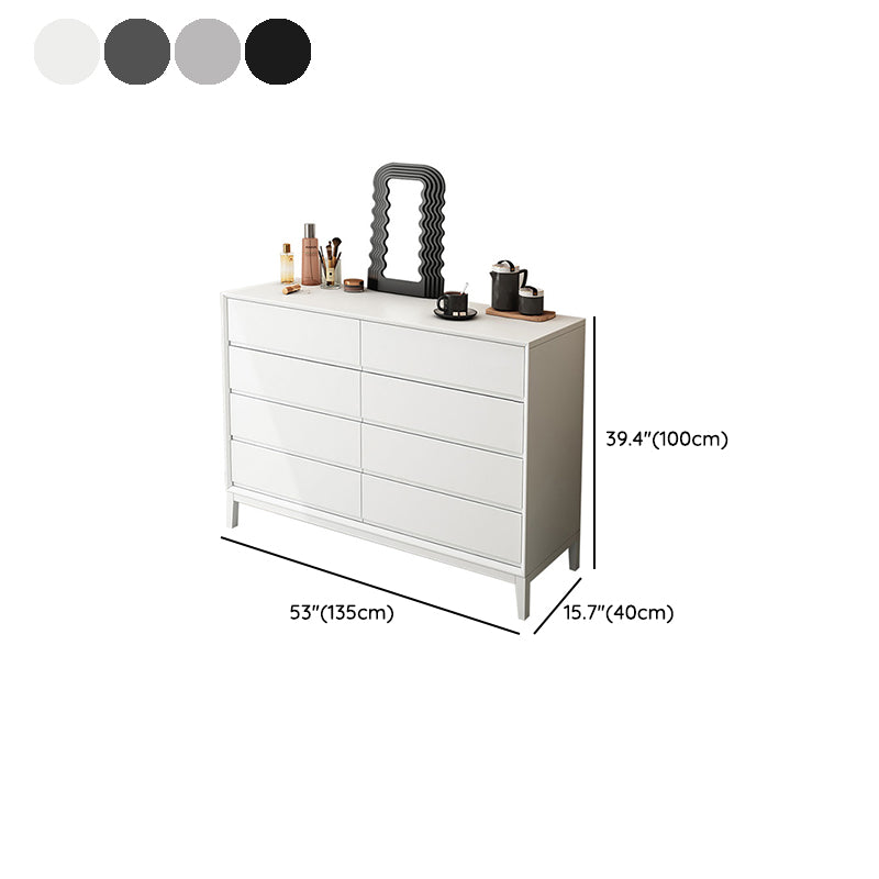 Modern Dresser Solid Wood Storage Chest Dresser with 8 Drawers