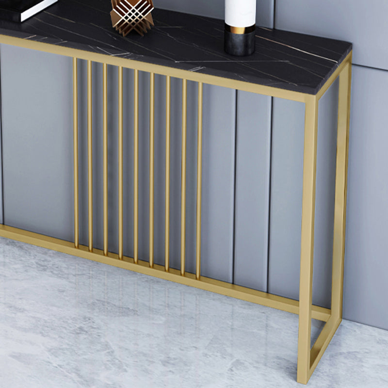 Rectangle Shape Contemporary Console Table Stone Sofa Table in for Hall