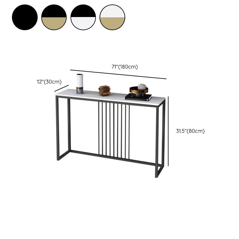 Rectangle Shape Contemporary Console Table Stone Sofa Table in for Hall