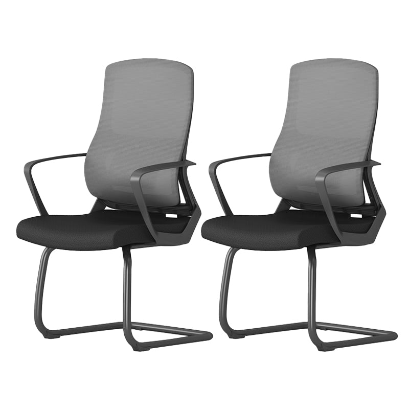 Modernism Fixed Arms Office Chair Black Desk Chair for Office