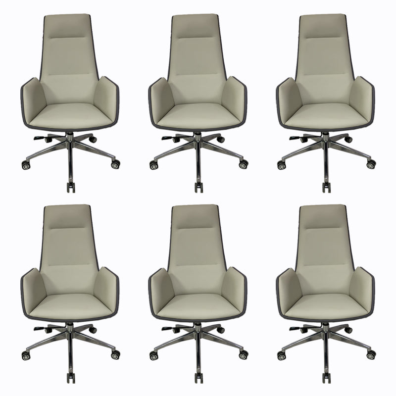 Armless Office Chair Conference Chair with Wheels for Office