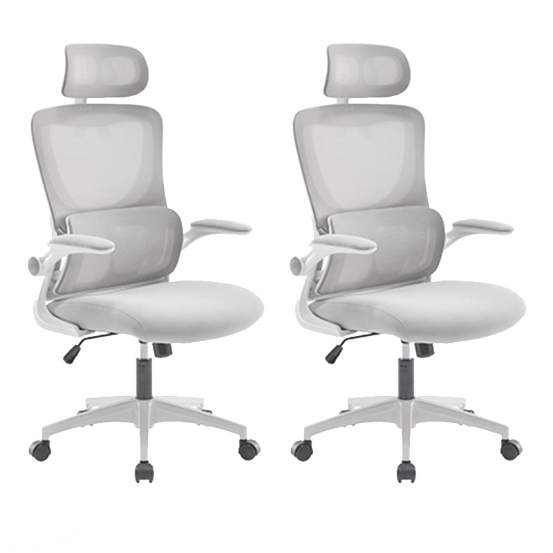Adjustable Arm Desk Chair Contemporary Office Chair with Wheels