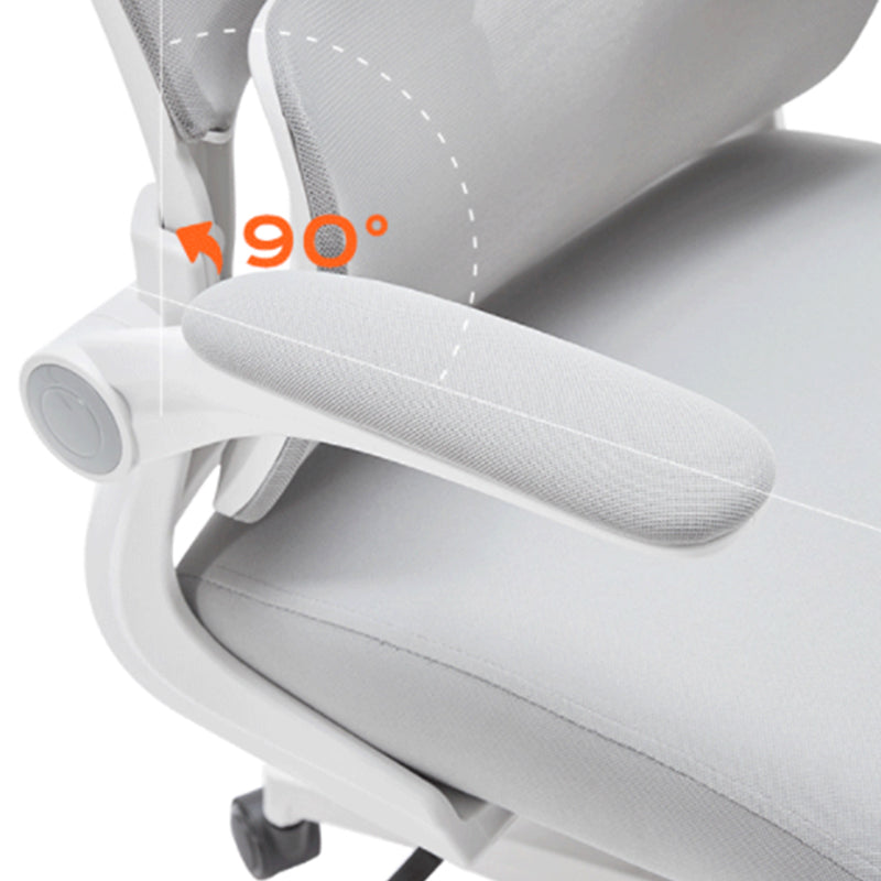 Adjustable Arm Desk Chair Contemporary Office Chair with Wheels