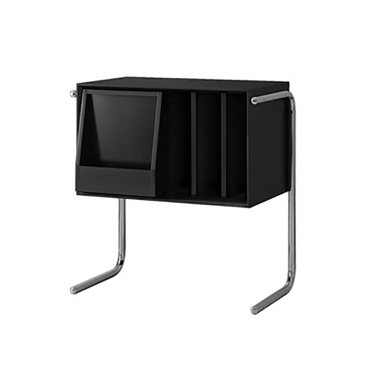 Modern Style Solid Wood Bookshelf Closed Back Bookcase with Door